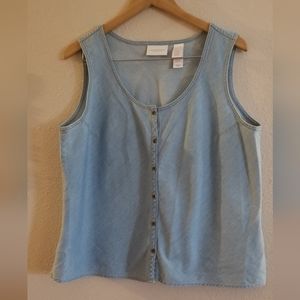 Liz Claiborne women's denim top size XL